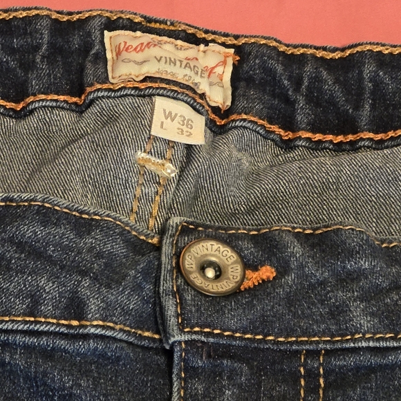 Weatherproof Men's Dark Blue Vintage Straight Jeans - Picture 4 of 6